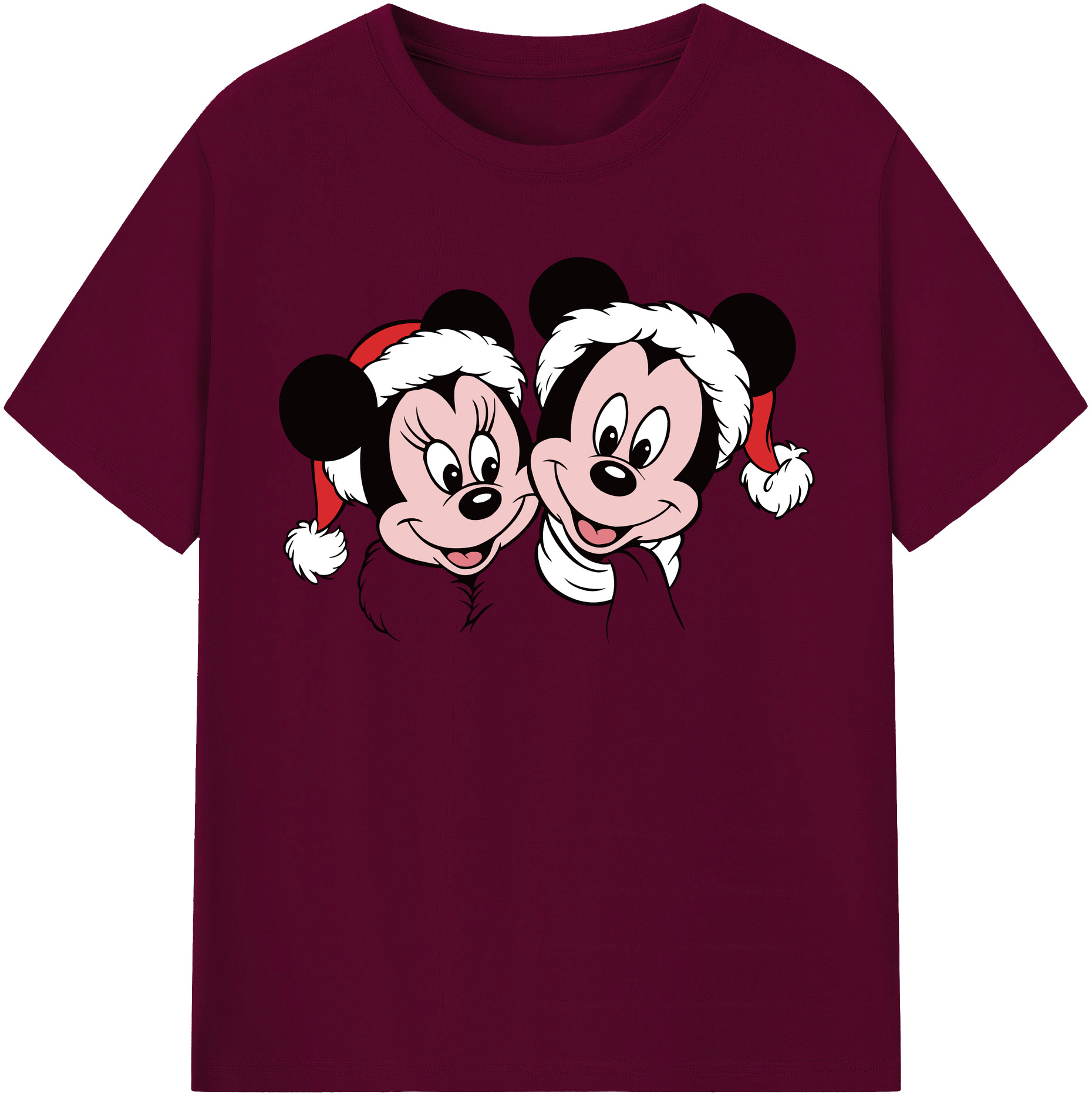 （画像用） ミッキーマウス Mickey Mouse レディースカジュアルプリントTシャツ（綿100％）